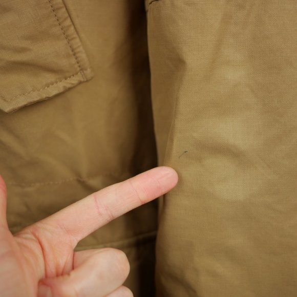 BANANA REPUBLIC Tan brown full zip coat insulated - Picture 5 of 12